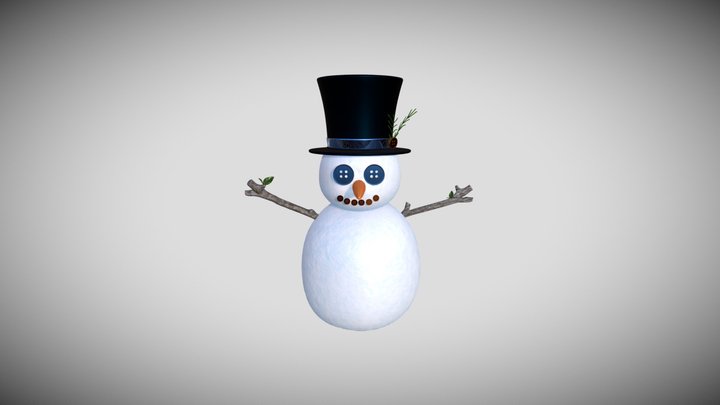 Snowman 3D Model