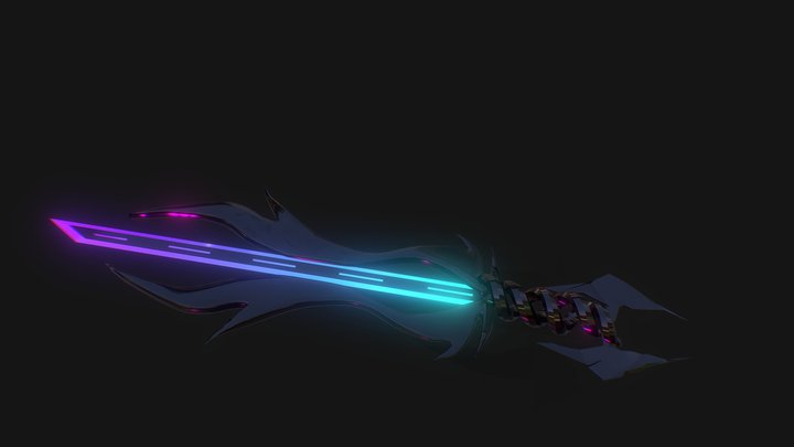 Sci-Fi Sword 3D Model