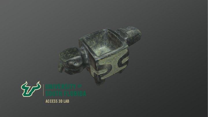 GA-1-446-77 Mortar Onithomorphic 3D Model