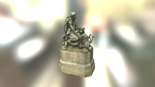 Homer Statue at UVa 3D Model