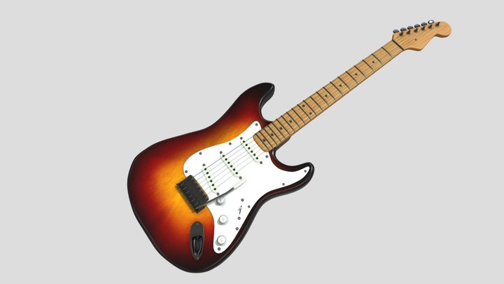 3d guitar Fender Stratocaster 3D Model