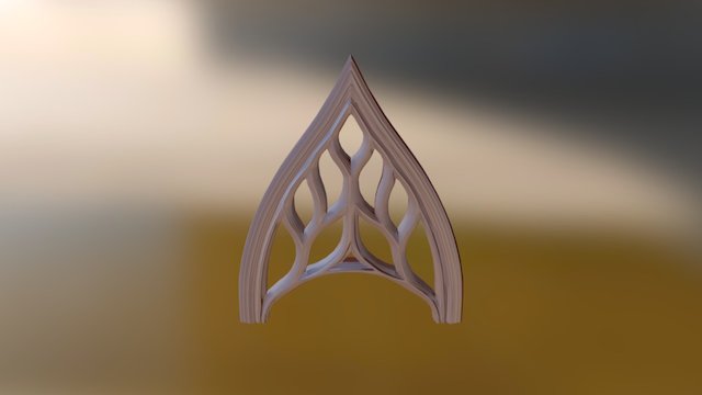 Celtic Tracery Arch 3D Model