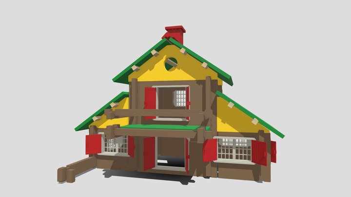 JeuJura model: Mon Chalet et Bois. (1980s) – Modello 3D gratuito STL