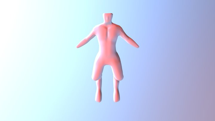 In Progress Bipedal Humanoid Character 3D Model