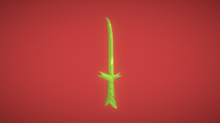 AdventureTime | Finn's grass sword 3D Model
