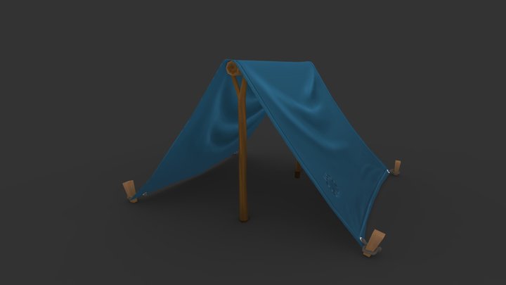 Tent Export 3D Coat 3D Model