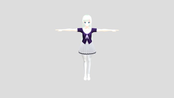 Rin - Original VR Chat Game Ready Usdz 3D Model
