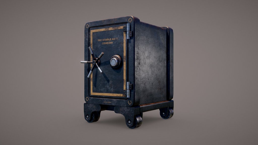 Antique Iron Safe