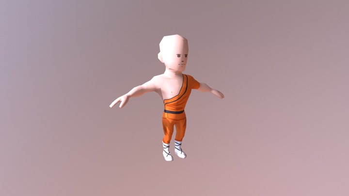 Shaolin Monk 3D Model