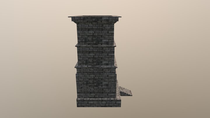 Projet 2 - Modélisation 3D d'une Tour médiévale 3D Model