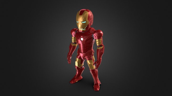 Tiny IronMan rigg 3D Model