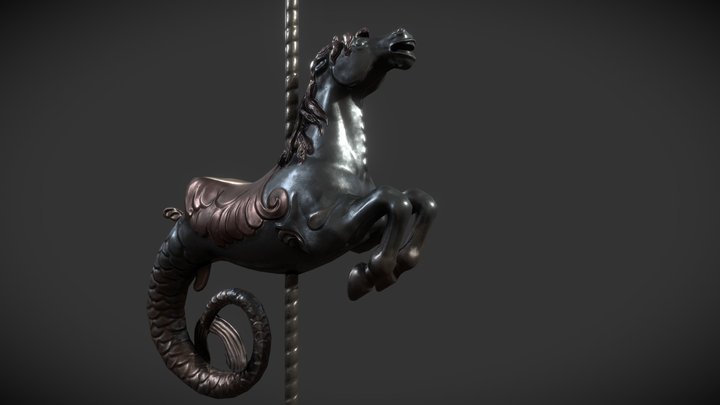 Carousel Hippocampus 3D Model