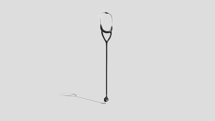 Stethoscope low poly 3d model Free download 3D Model
