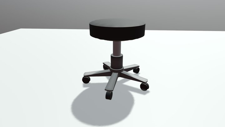 Office Stool 3D Model
