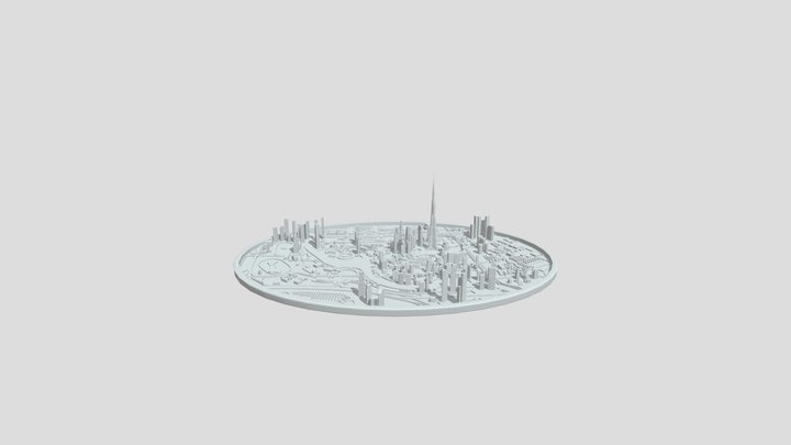3D Dubai City Landscape 3D Model