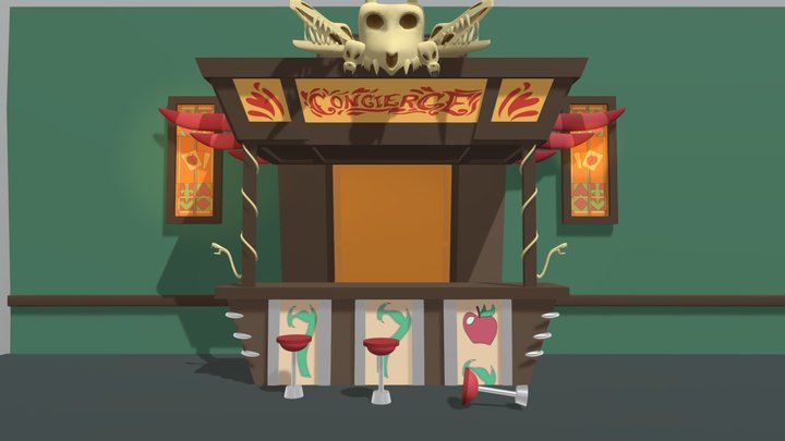 Hazbin Hotel Bar 3D Model