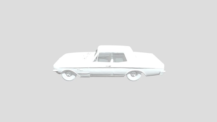 Old classic car 3D Model