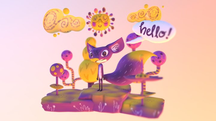 Fox 3D Model