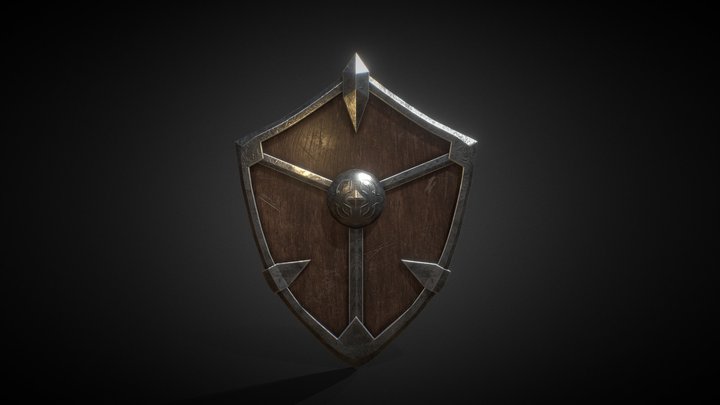 Medieval shield 3D Model