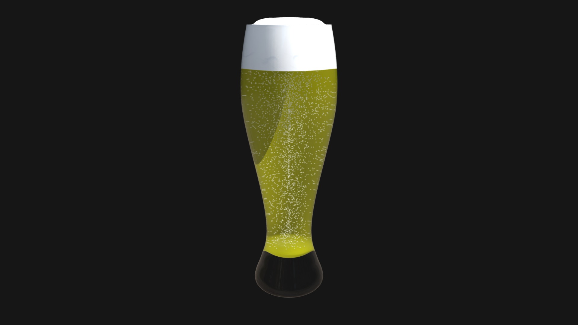 3D model Glass with beer 10 - This is a 3D model of the Glass with beer 10. The 3D model is about a glass of beer.