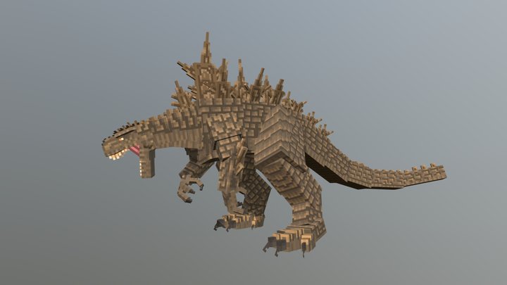 Minecraft Godzillasaurus from G-1 3D Model