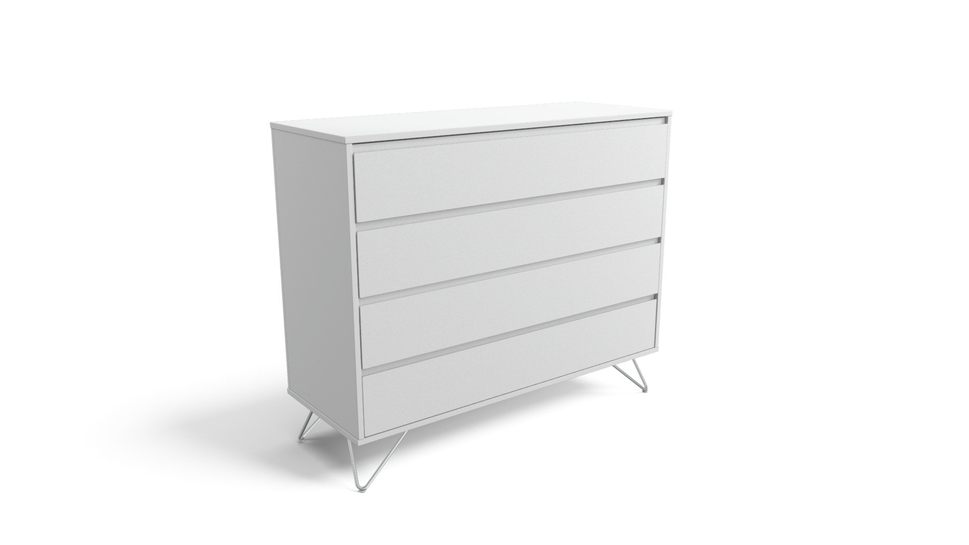 Elona Chest Of Drawers, White Gloss