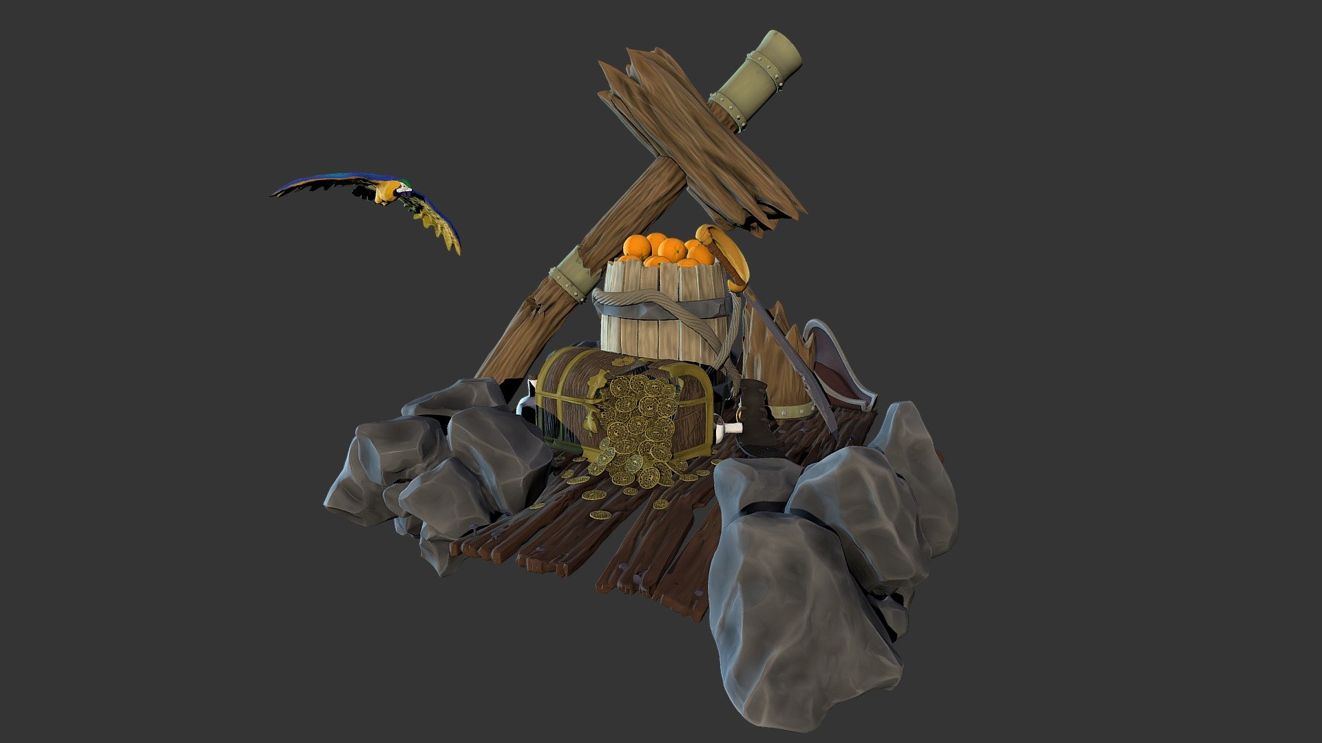 Captain Gangplank Diorama