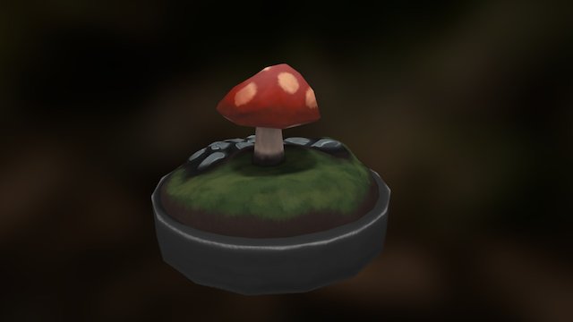 Mushroom Garden. 3D Model