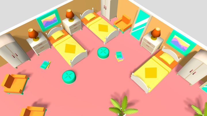 Sleep_room 3D Model