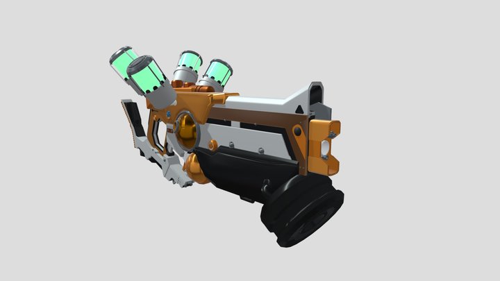 Alien Gun - Maya model 3D Model