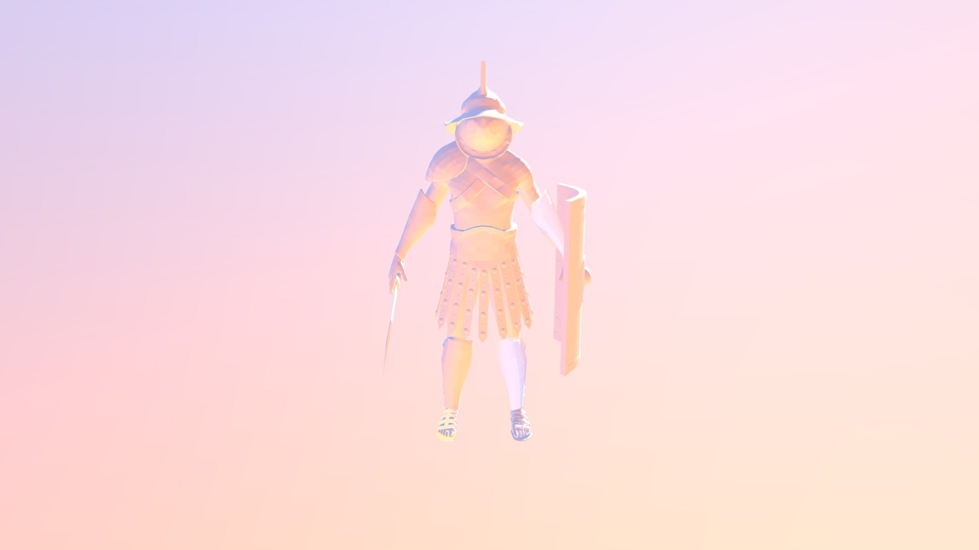 Low Poly Gladiator