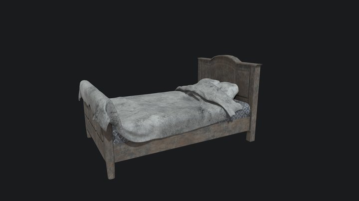 Old Bed 3D Model