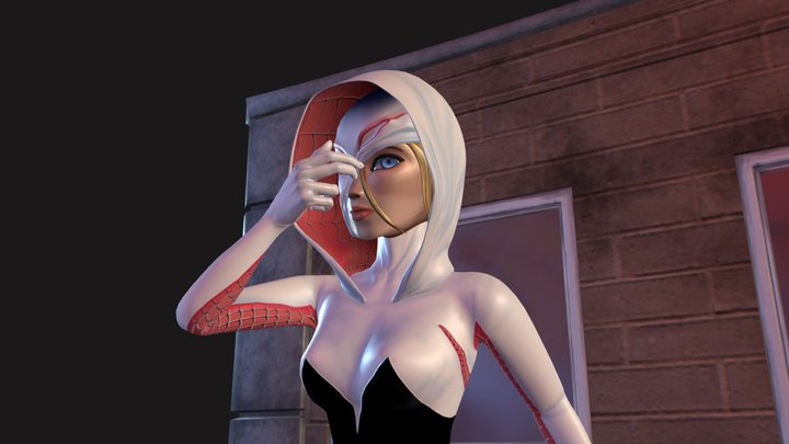 Spider Gwen 3D Model