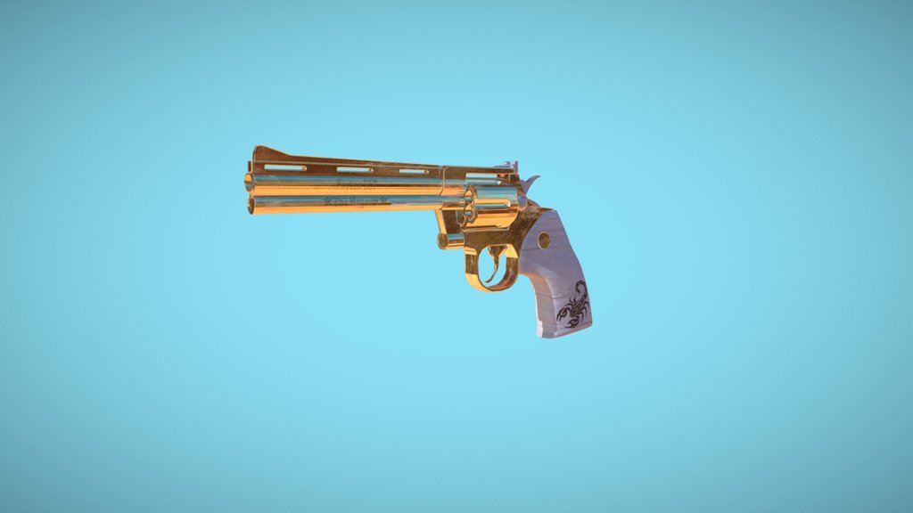 Colt Python .357 Magnum Revolver Scorpion Gold