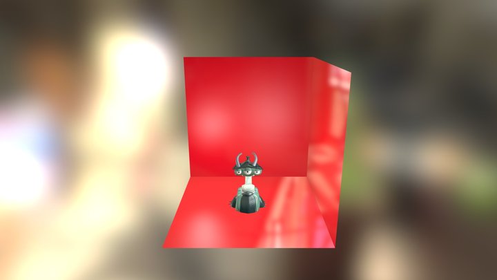 Cartoon Turret 3D Model