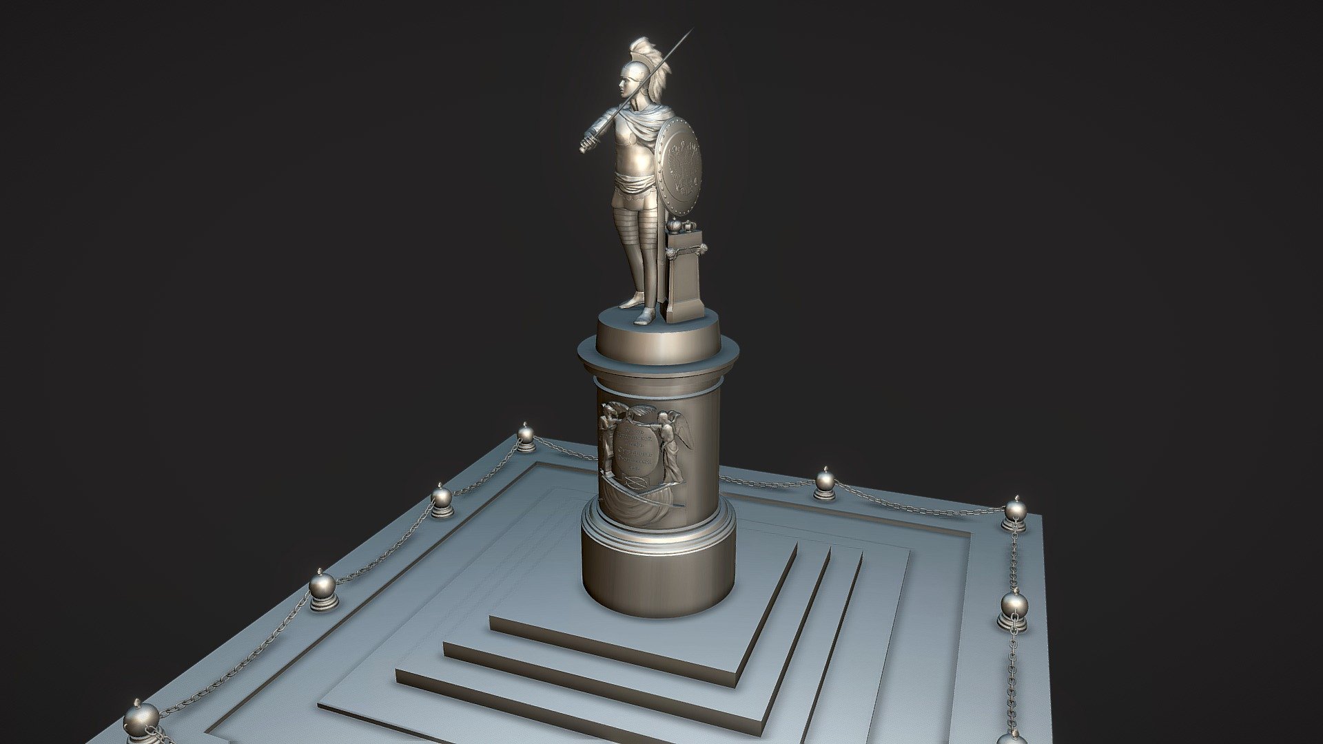 Monument to Suvorov / Памятник Суворову — Sketchfab embed 3D viewer