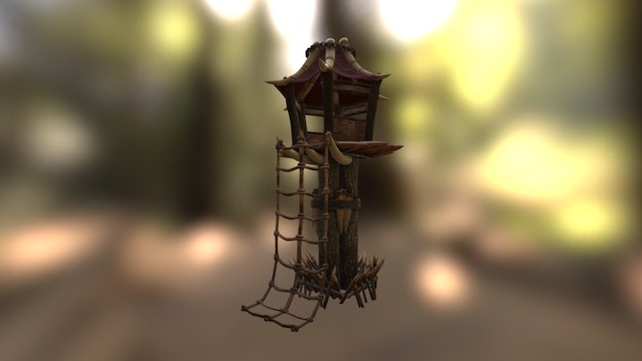 Orcs Settlement - Watch Tower 3D Model