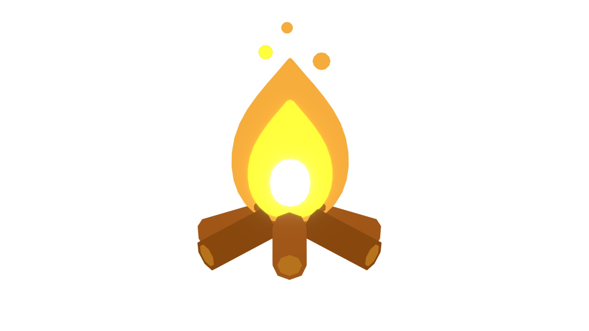 3D model Camp Fire - This is a 3D model of the Camp Fire. The 3D model is about icon.