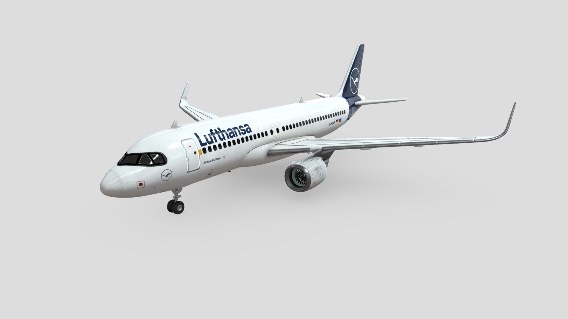 Lufthansa Airbus A320 NEO - 3D model by Suro.3D (@Suro.3D) [1981aeb]