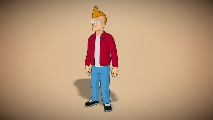 Philip J. Fry - Futurama 3D Model