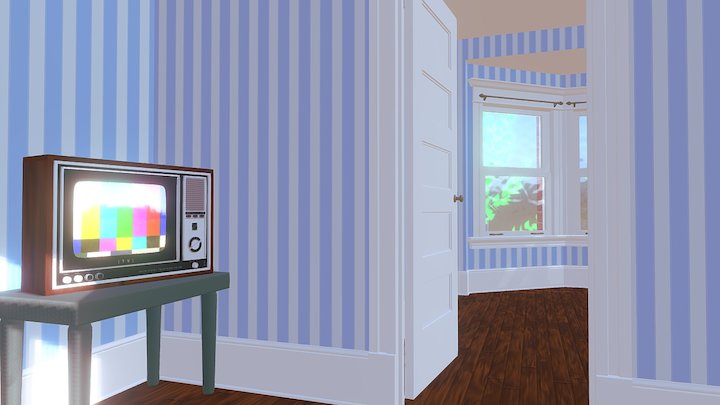 Apartment toon VR game 3D Model