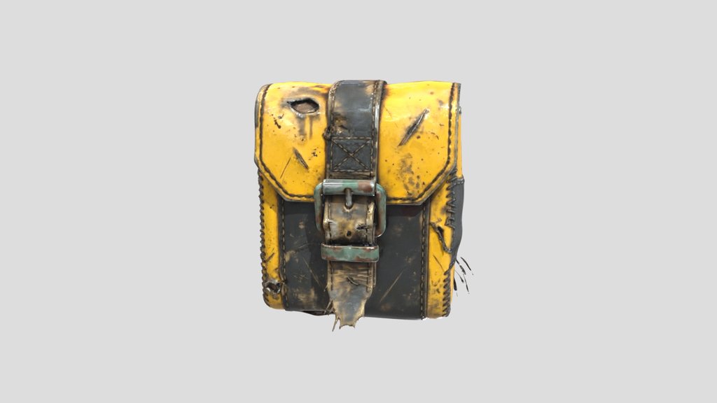 Futuristic Cyberpunk Leather Satchel
