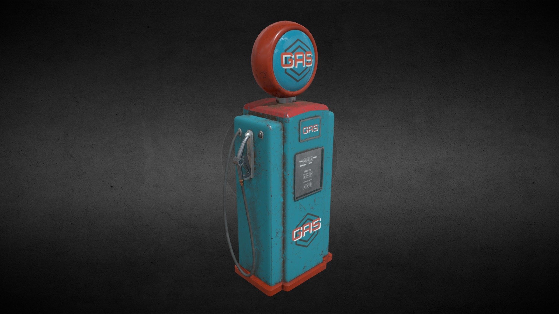 Vintage Gas Pump - 3D model by 1TStudio [198363f] - Sketchfab