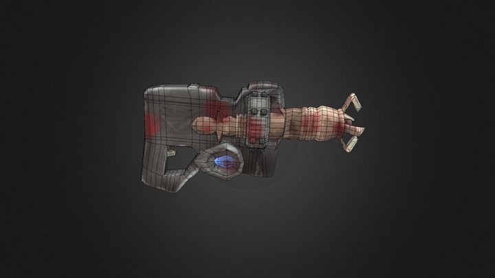 Gun Alien 3D Model