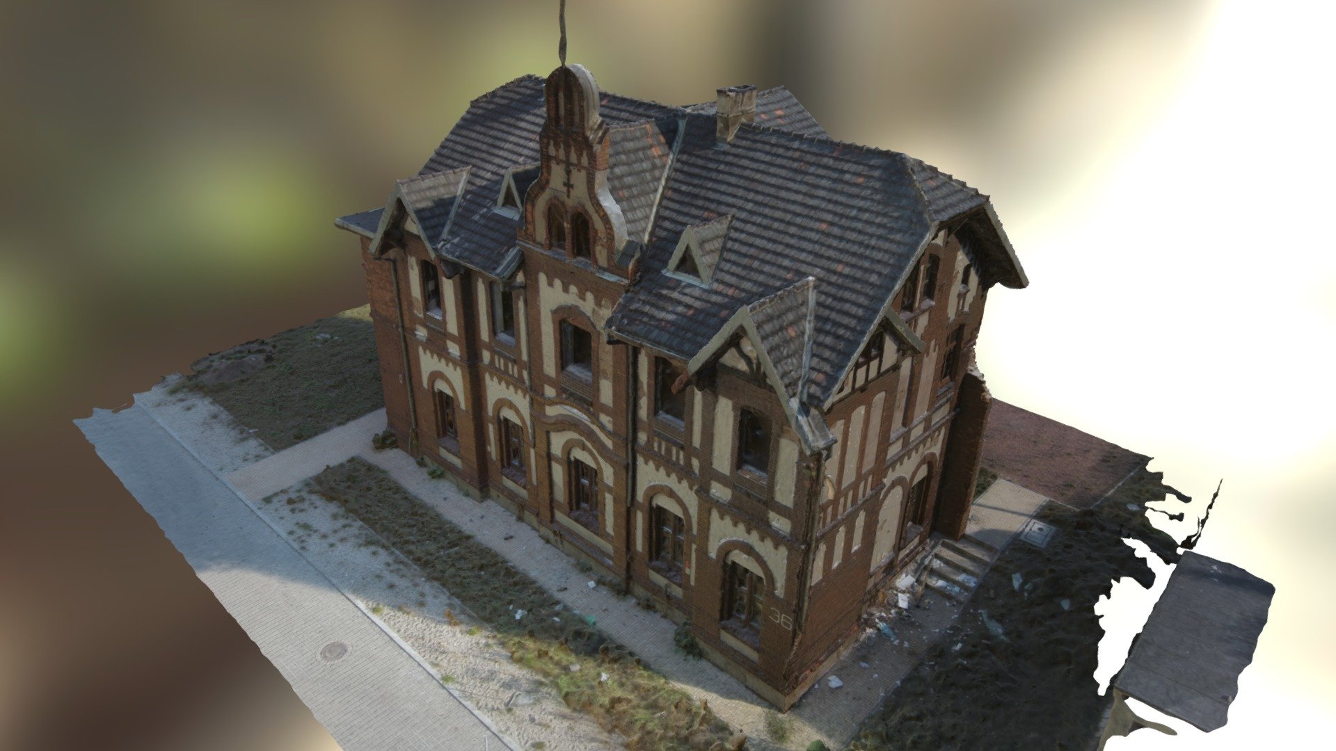 Heritage library in Gliwice - 3D textured mesh