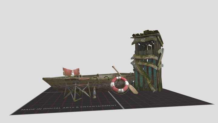 DAE 5 (6) Finished props - Forest Loner 3D Model