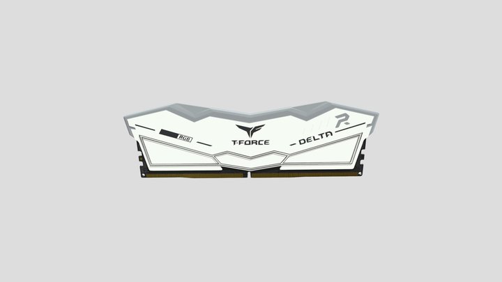 DDR5 RAM - Teamgroup T-Force White – Modelo 3D gratuito STL