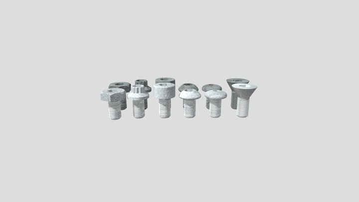 screw with allen 3D Model