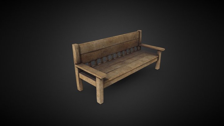 Park bench 3D Model