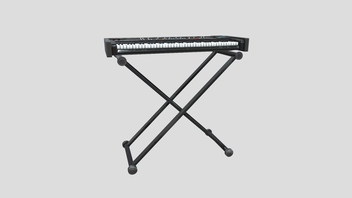 Synthesizer Keyboard 3D Model